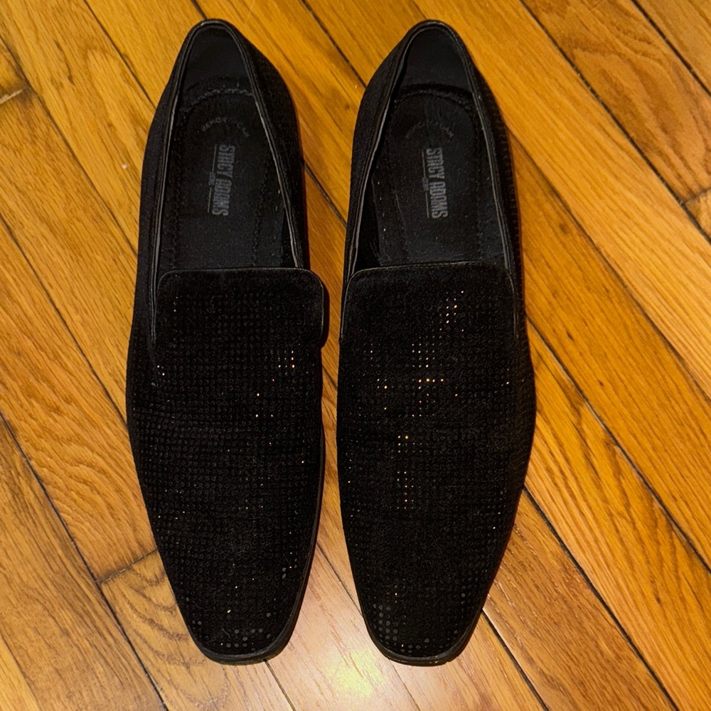 Elegant Black Sparkle Loafers for Men